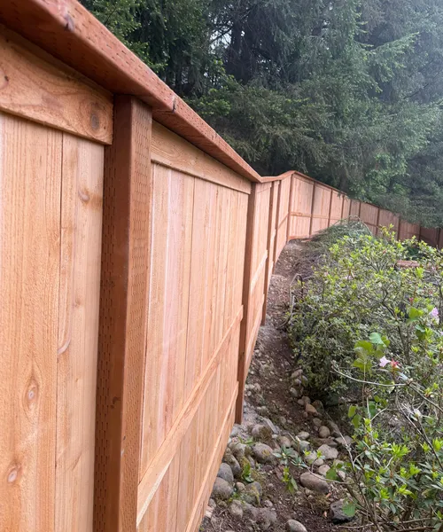 6ft cedar flat top rail with tree riels a cross in Tacoma 